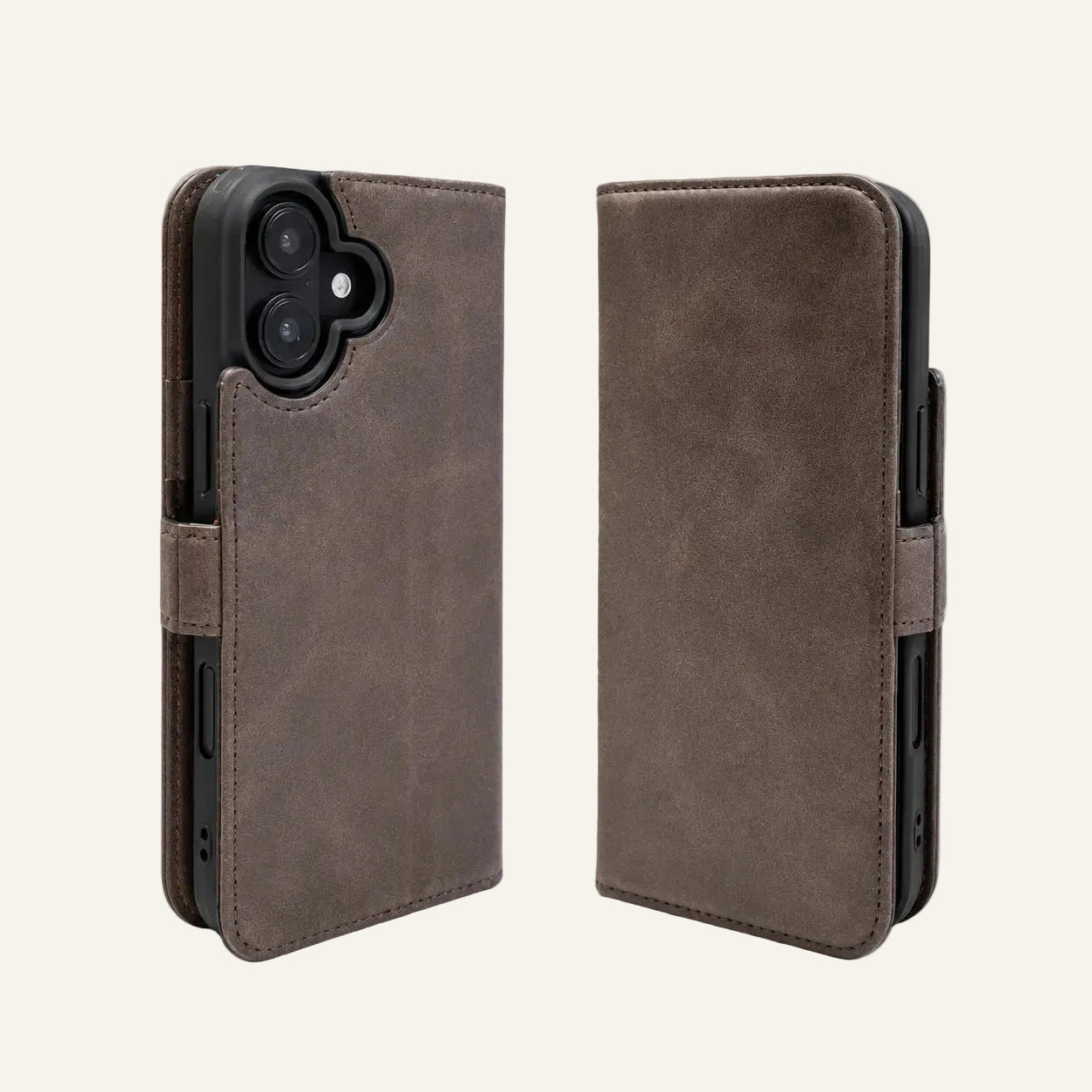 braun Echtleder iPhone 16 Hülle (Großhandel/OEM-Hersteller)
