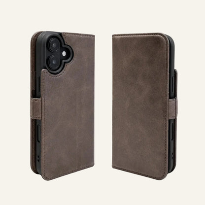 braun Echtleder iPhone 16 Hülle (Großhandel/OEM-Hersteller)