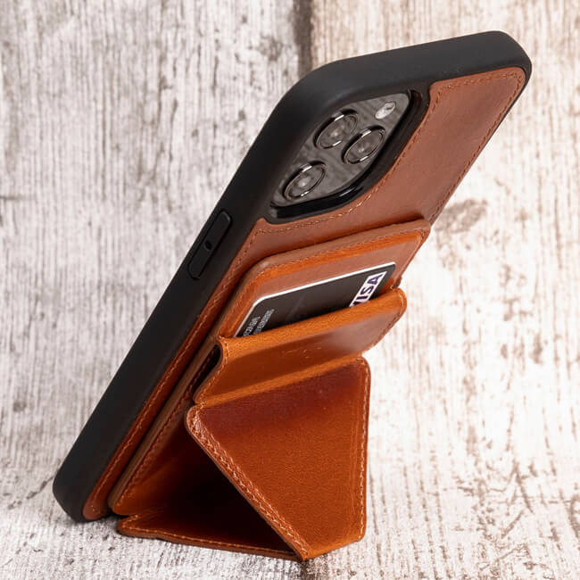 Genuine Leather iPhone 12 Case with Card Holder (Wholesale/OEM Manufacturer)