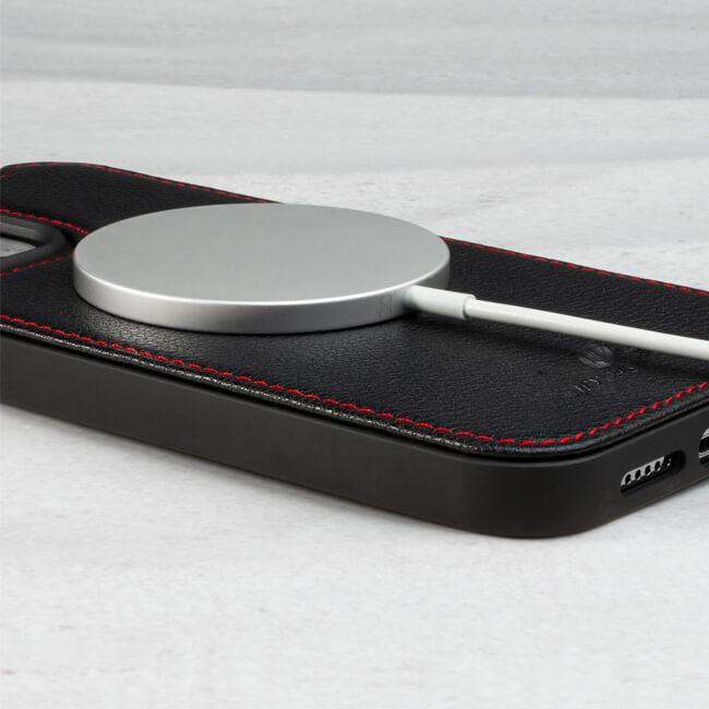 Aaronscase iPhone 14 Pro Leather Case (Wholesale/Manufacturer)