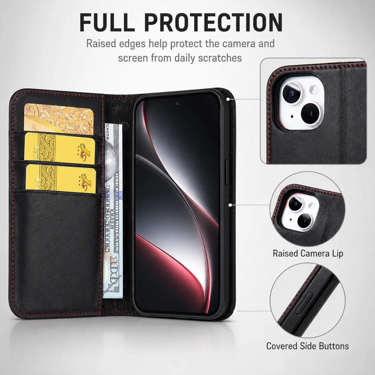 Private Label Genuine Leather iPhone 16 Case Factory (Wholesale/OEM Manufacturer)