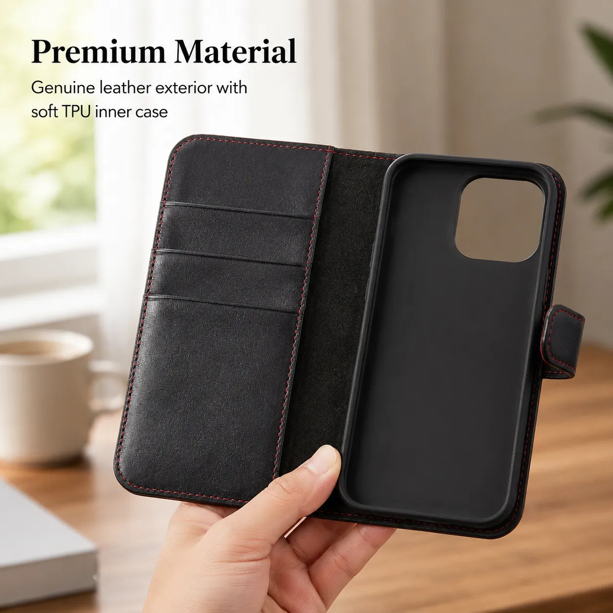 Private Label Genuine Leather iPhone 16 Case Factory (Wholesale/OEM Manufacturer)