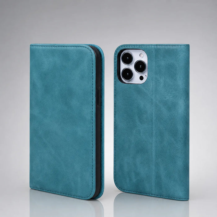 Aaronscase Individuelle iPhone 16 Geldbörsenhülle aus echtem Leder (Großhandel/Hersteller)