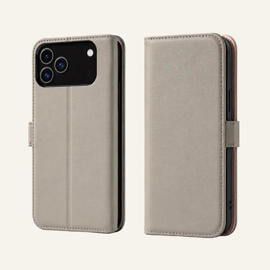 Genuine funda billetera de cuero para móvil para iPhone 17 Pro Max (Fabricante mayorista/OEM)
