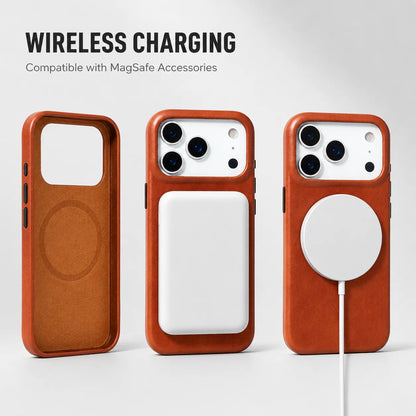 Genuine Leather 2-in-1 Detachable MagSafe Wallet Case (Wholesale/OEM Manufacturer)