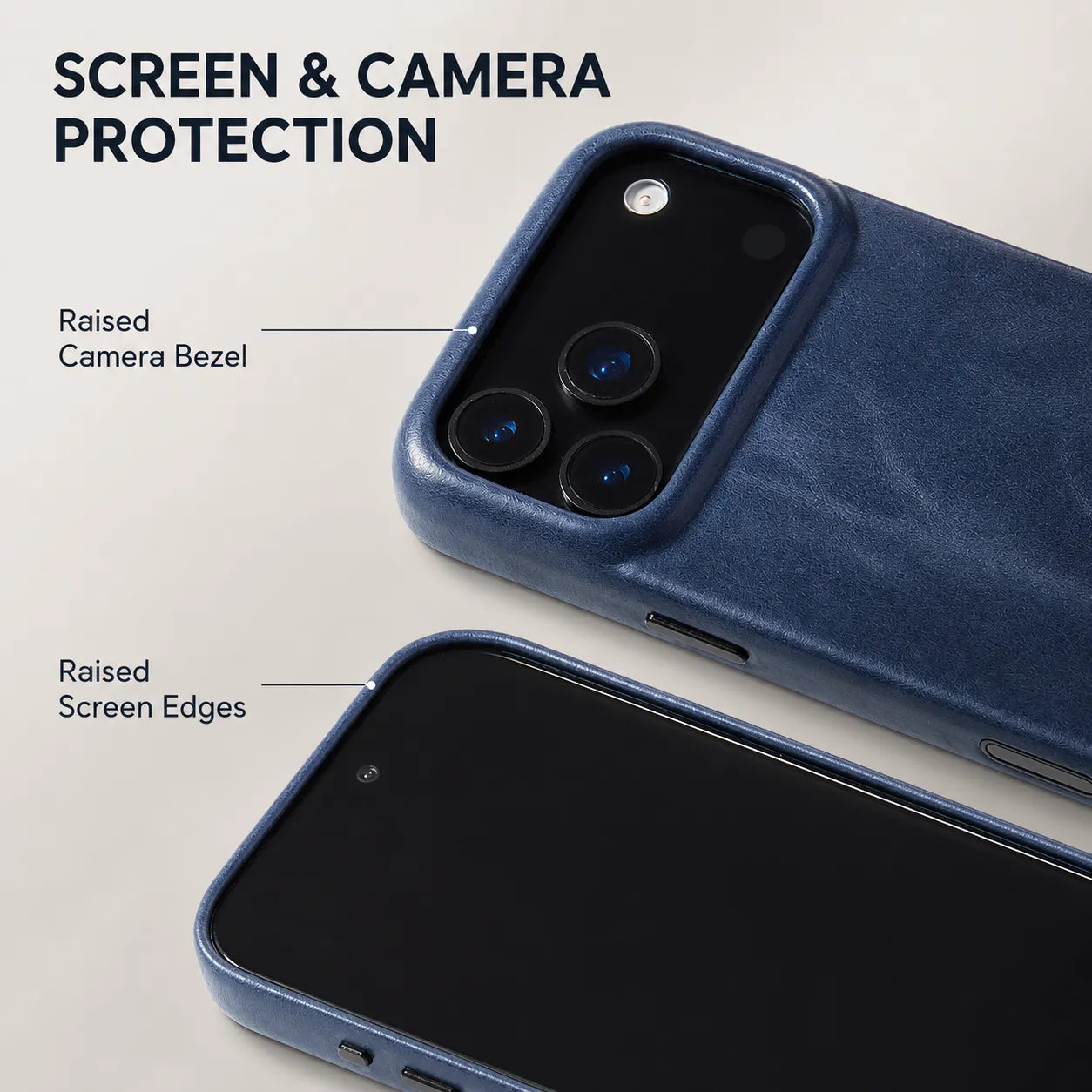 Genuine Leather Back Case for iPhone 17 Pro Max (Wholesale/OEM Manufacturer)