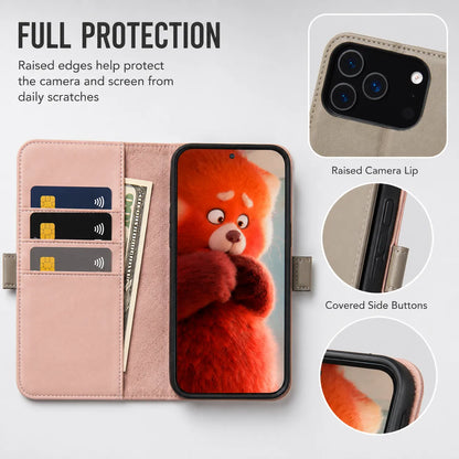 Genuine Leather Wallet Phone Case for iPhone 17 Pro Max (Wholesale/OEM Manufacturer)