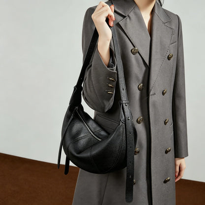 Large Genuine Leather Hobo Shoulder Bag - image 2