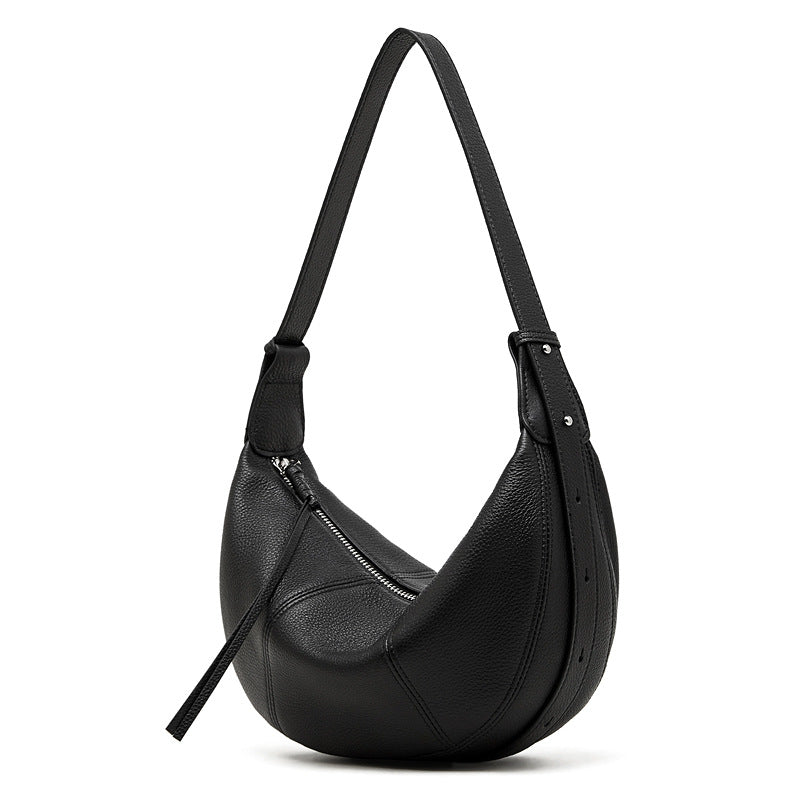 Large Genuine Leather Hobo Shoulder Bag - image 6
