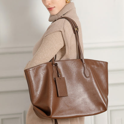 Large Genuine Leather Travel Tote Bag - image 4