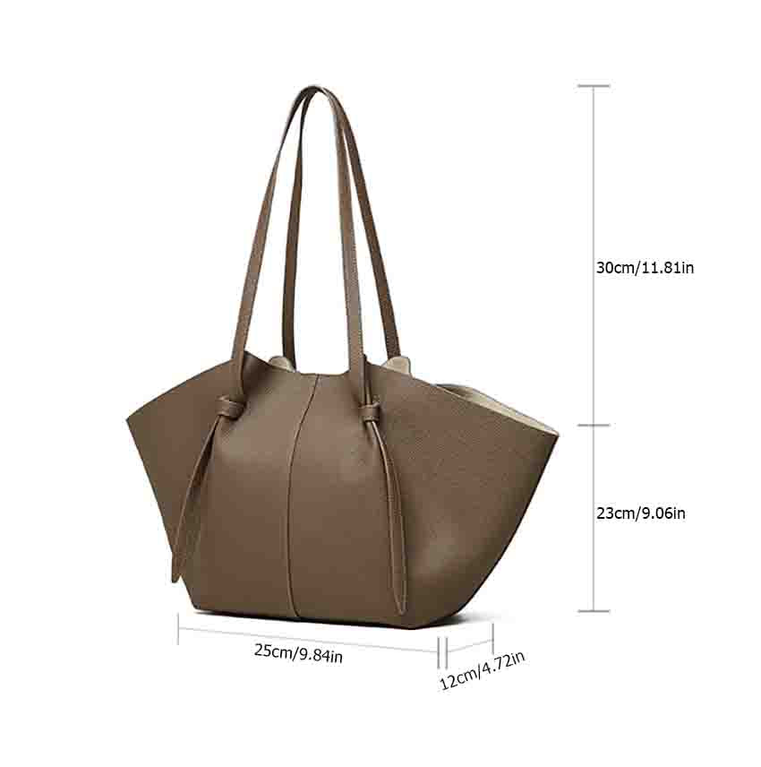 Large Genuine Leather Wing Tote Bag - image 1