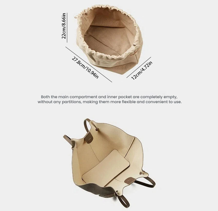 Large Genuine Leather Wing Tote Bag - image 2