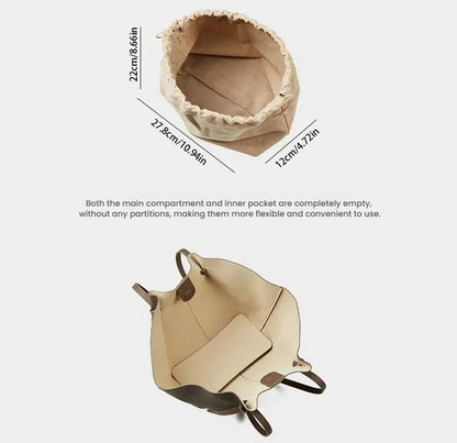 Large Genuine Leather Wing Tote Bag - image 2