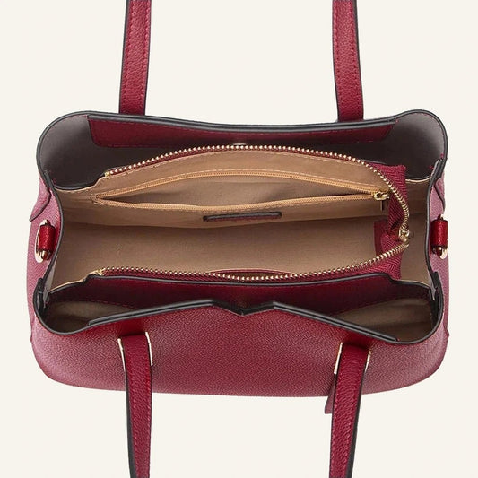 Large Genuine Leather Zip Tote Handbag - image 1