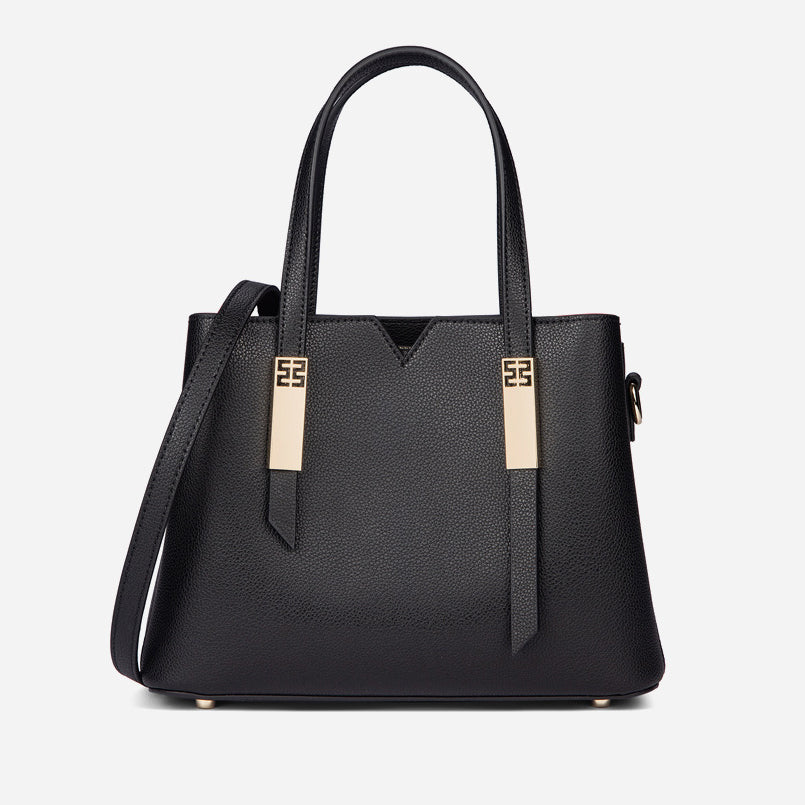 Large Genuine Leather Zip Tote Handbag - image 3