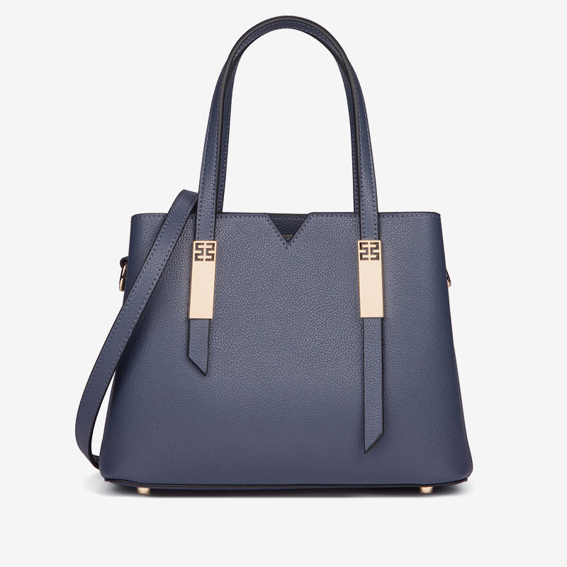 Large Genuine Leather Zip Tote Handbag - image 4