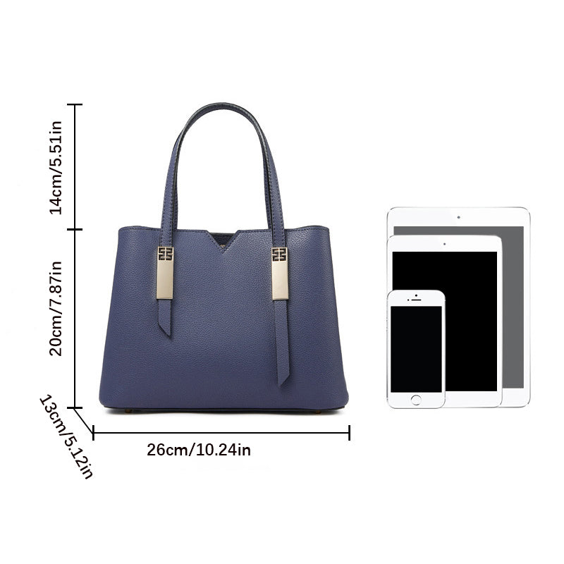 Large Genuine Leather Zip Tote Handbag - image 6