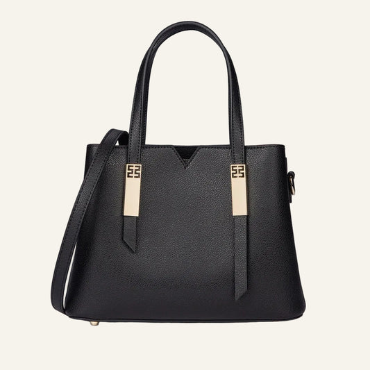 Large Genuine Leather Zip Tote Handbag (Wholesale/OEM Manufacturer) - #F6F3ED square main image