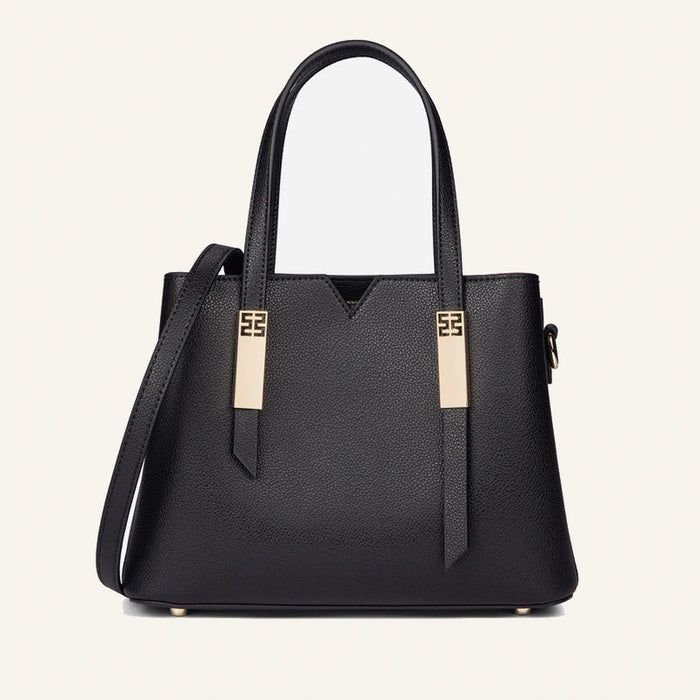 Large Genuine Leather Zip Tote Handbag (Wholesale/OEM Manufacturer) - #F6F3ED square main image