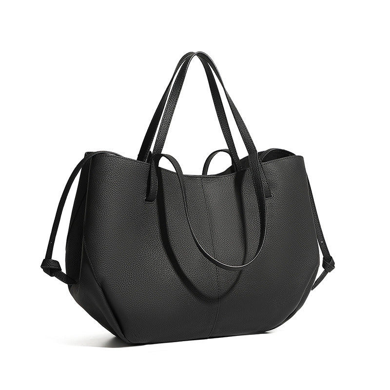 Large Soft Genuine Leather Tote Bag - image 6