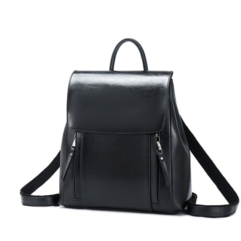 Large Vintage Genuine Leather Backpack - image 7