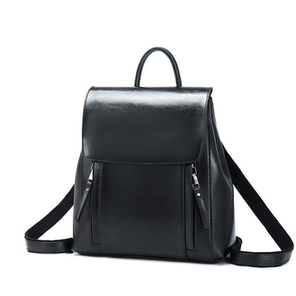 Large Vintage Genuine Leather Backpack - image 7