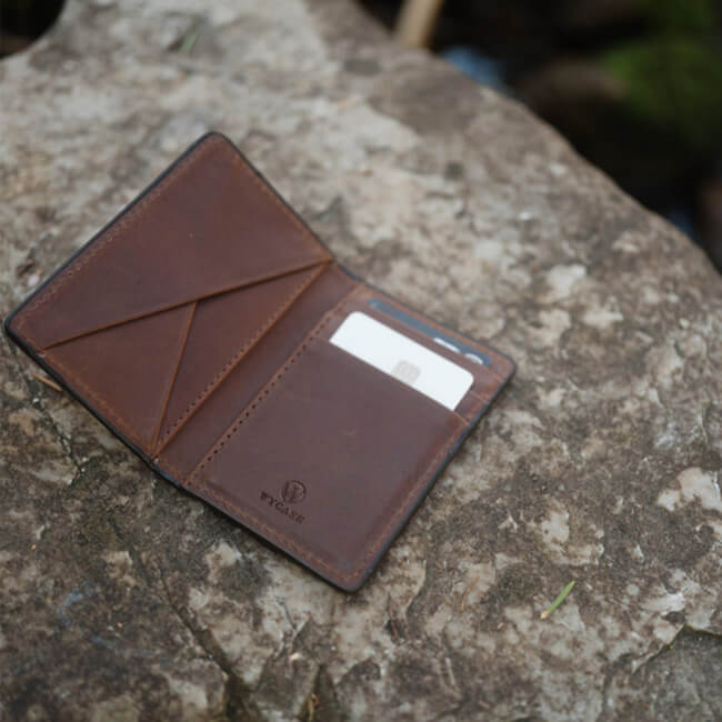 Aaronscase Genuine Leather Card Holder Wallet (Wholesale/Manufacturer)