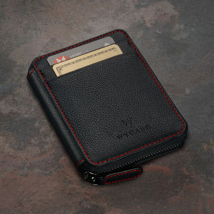 Aaronscase Genuine Leather Coin Purse with Zipper and Gift Box (Wholesale/Manufacturer)