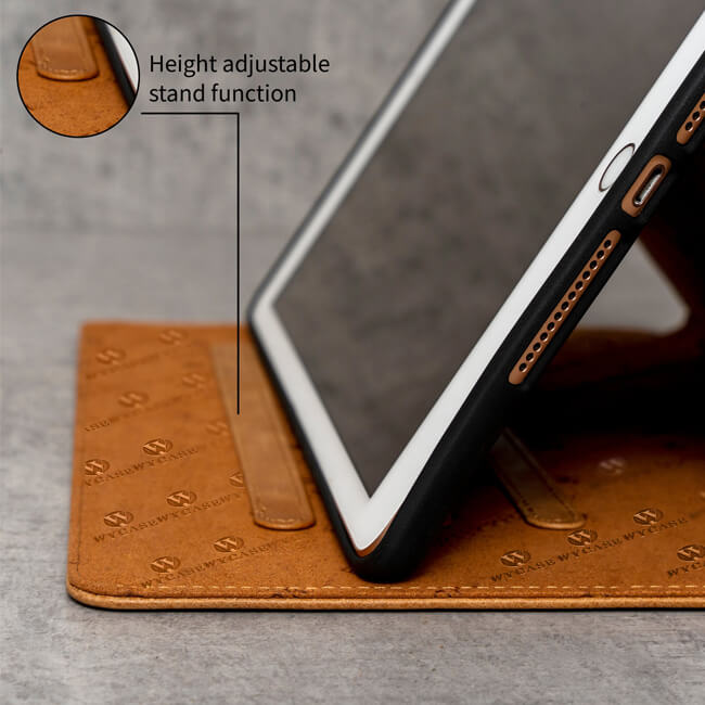 Aaronscase Genuine Leather iPad Case with Pencil Holder - Wholesale Manufacturer