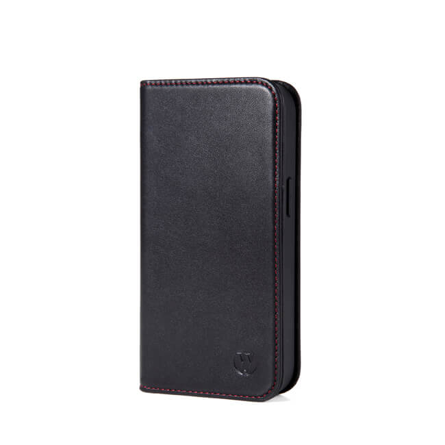 Aaronscase Genuine Leather iPhone 15 Flip Case with Card Holder (Wholesale / Manufacturer)