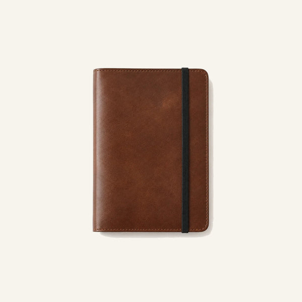 Leather Journal Cover with Elastic Band Closure (Wholesale/OEM Manufacturer) - #F6F3ED square main image