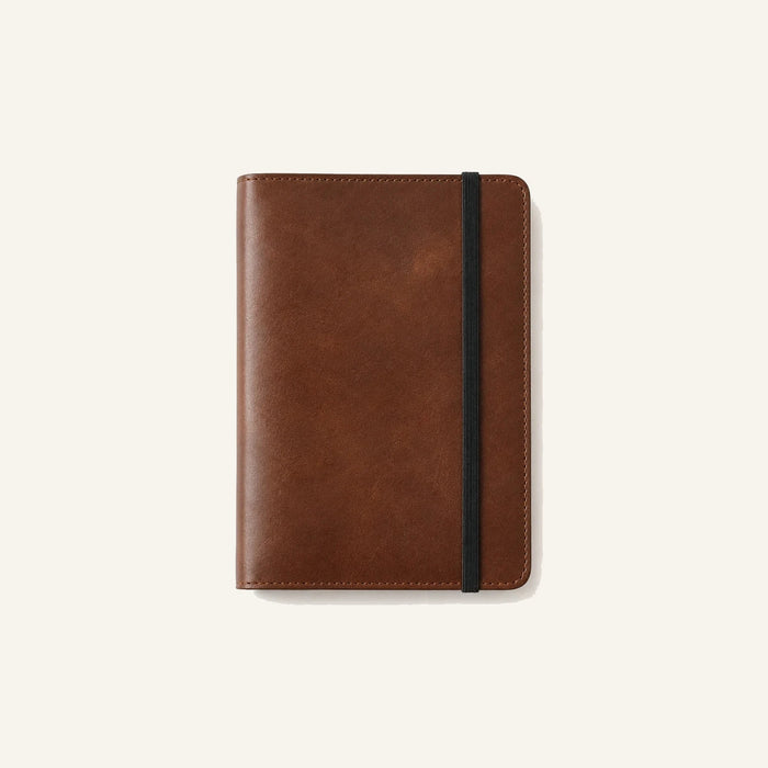 Leather Journal Cover with Elastic Band Closure (Wholesale/OEM Manufacturer) - #F6F3ED square main image