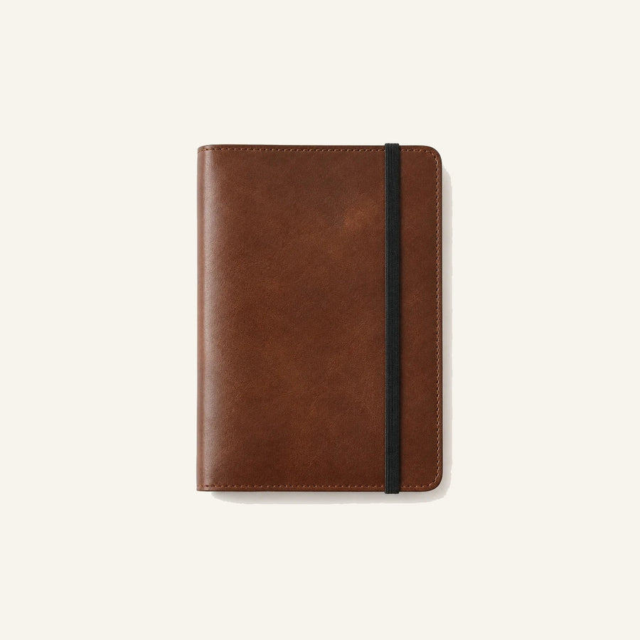 Leather Journal Cover with Elastic Band Closure (Wholesale/OEM Manufacturer) - #F6F3ED square main image