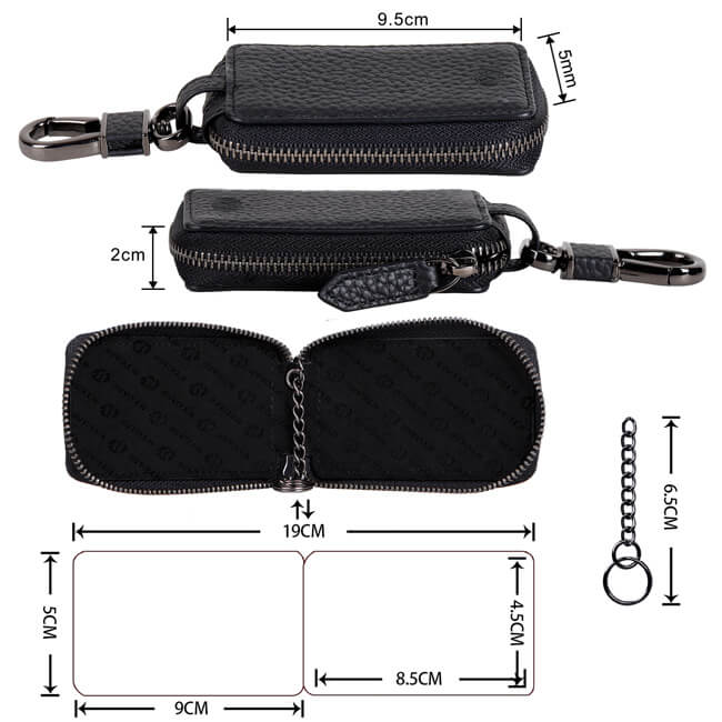 Aaronscase Genuine Leather Key Pouch Case (Wholesale/Manufacturer)