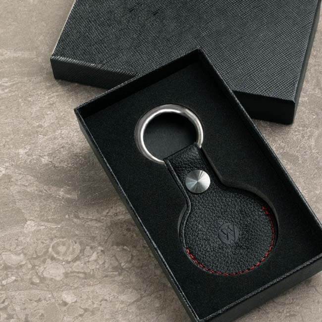Aaronscase Custom Leather Keyring (Wholesale/Manufacturer)