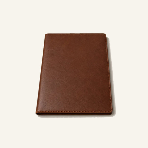 Leather Meeting Portfolio Notebook Folder (Wholesale/OEM Manufacturer) - #F6F3ED square main image