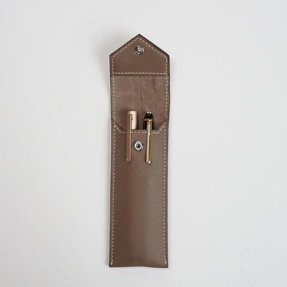 Aaronscase Genuine Leather Unique Pen Pouch (Wholesale/Manufacturer)