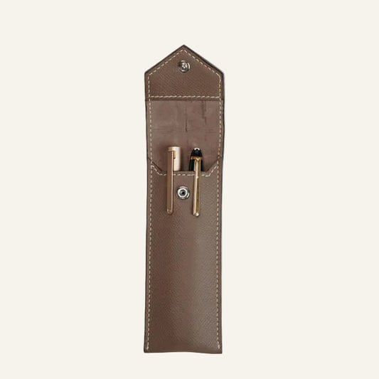 Étui à stylo original en cuir véritable (fabrication OEM et vente en gros)