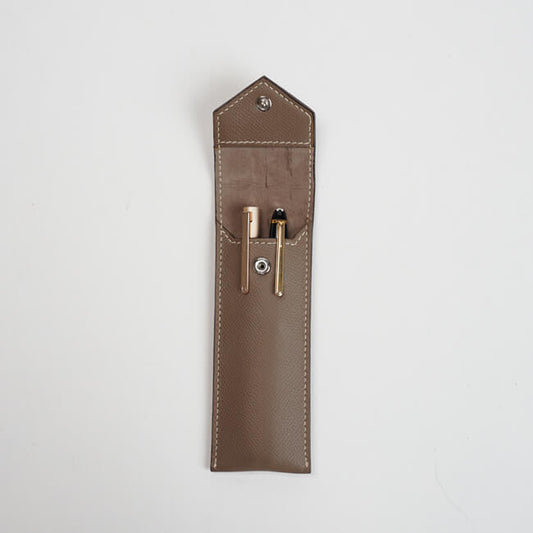 Étui à stylo original en cuir véritable (fabrication OEM et vente en gros)