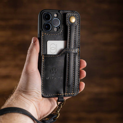 Aaronscase Genuine Leather Phone Case with Card Holder - Wholesale Manufacturer
