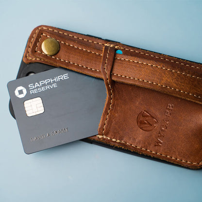 Aaronscase Genuine Leather Phone Case with Card Holder - Wholesale Manufacturer
