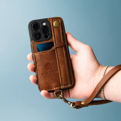 Aaronscase Genuine Leather Phone Case with Card Holder - Wholesale Manufacturer