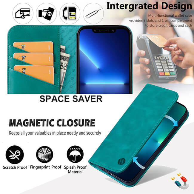 Aaronscase Genuine Leather iPhone 16 Case with Stand (Wholesale / Manufacturer)