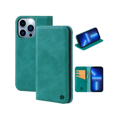 Aaronscase Genuine Leather iPhone 16 Case with Stand (Wholesale / Manufacturer)