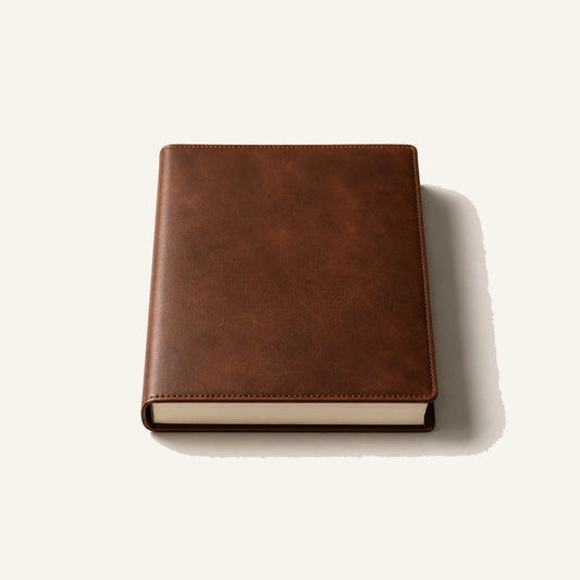 Leather Sketchbook Cover for Artists (Wholesale/OEM Manufacturer) - #F6F3ED square main image