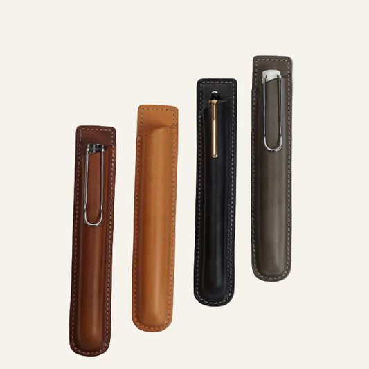 Étui à stylos en cuir de luxe (fabrication OEM et vente en gros)
