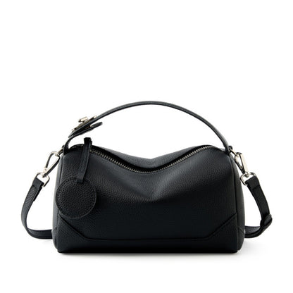 Mini Genuine Leather Barrel Handbag - image 7