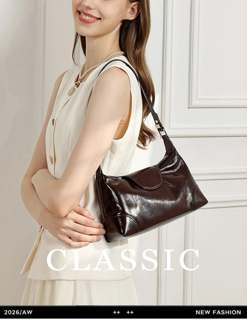 Mini Genuine Leather Crossbody Shoulder Bag - image 8
