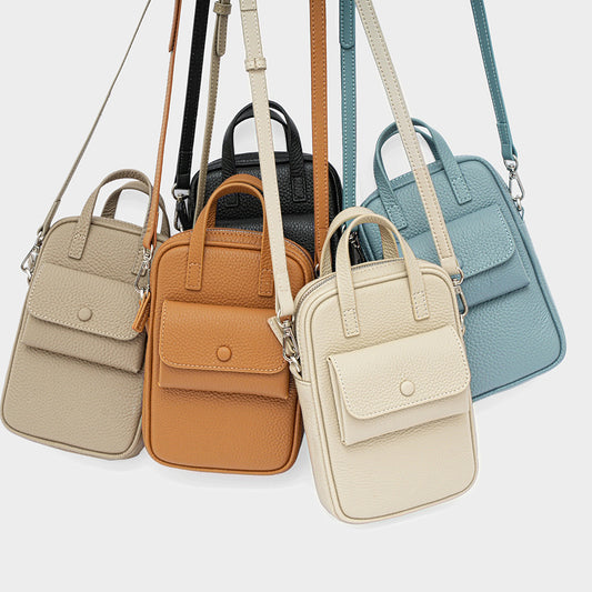 Mini Genuine Leather Phone Crossbody Bag - image 1
