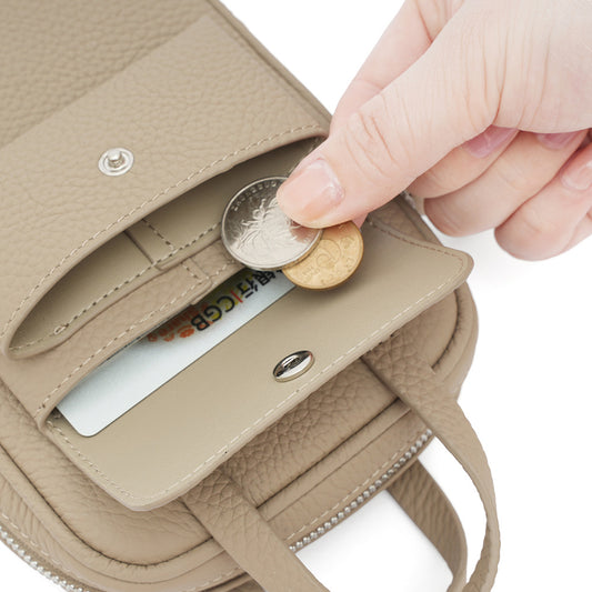 Mini Genuine Leather Phone Crossbody Bag - image 2